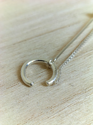 Sterling Silver Ear Cuff with Pearl